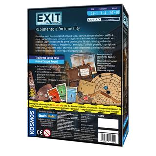 EXIT - Rapimento a Fortune City. Escape Room - Livello Esperto  Giochi Uniti 2026 | Libraccio.it