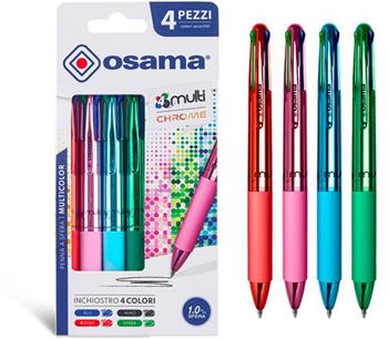 4Multi Penna Cromata Color Sfera. Confezione 4 pezzi  Osama 2023 | Libraccio.it