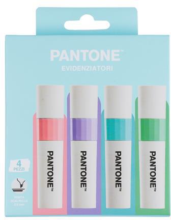 Evidenziatori Tonalità Pastello. Confezione 4 pezzi  Pantone 2023 | Libraccio.it