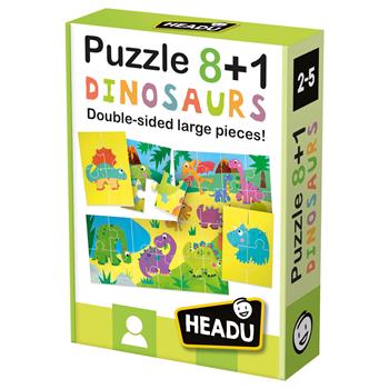 Puzzle 8+1 Dinosaurs  Headu 2021 | Libraccio.it