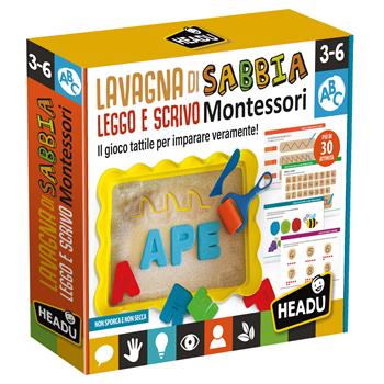 Lavagna di Sabbia Leggo e Scrivo Montessori  Headu 2021 | Libraccio.it