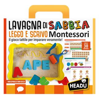Lavagna di Sabbia Leggo e Scrivo Montessori  Headu 2021 | Libraccio.it