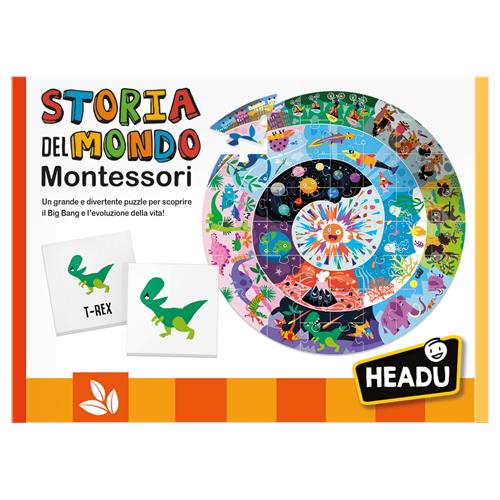Headu Storia Del Mondo Montessori IT27910 – Il Big Bang E L'Evoluzione – Gioco Educativo 3-6 Anni – Made In Italy
