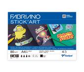 Carta adesiva da disegno Fabriano&#160;FSC&#153;&#150; pochette &#150; Nera&#150; 4sh -A4