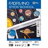 Carta adesiva da disegno Fabriano FSC&#153;&#150; pack &#150; Nera &#150; 25 sh -A4