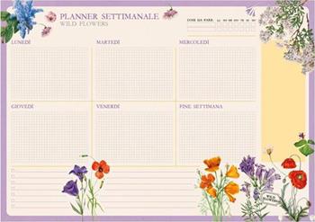 Bloc Planner Settimanale A3 Botanical Wild Flowers Italiano Kokonote  Kokonote 2024 | Libraccio.it