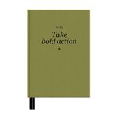 Agenda 12 Mesi settimanale Kokonote 2025 Classy pesto, Verde - 12,7 x 19 cm