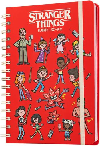 Diario 25-26 A5 12 Mesi Stranger Things  Grupo Erik 2025 | Libraccio.it