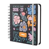 Diario scolastico 2026-2027 11 mesi giornaliero Floral Cub