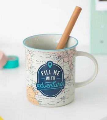 Mug Fill me with adventure!  Mr Wonderful 2024 | Libraccio.it