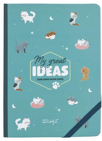 Quaderno Mr Wonderful Per Lovers - Libreta - My Great Ideas (And Some Feline Love)  Mr Wonderful 2022 | Libraccio.it