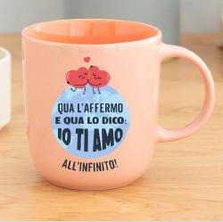 Tazza Mr Wonderful. Qua l&#146;affermo e qua lo dico: io ti amo all&#146;infinito!  Mr Wonderful 2022 | Libraccio.it