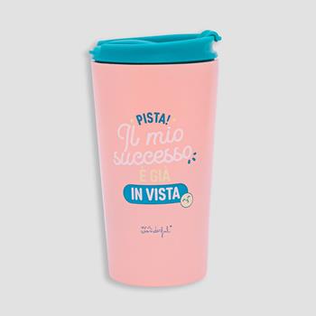 Tazza Take Away termica Mr Wonderful. Pista! Il mio successo &#232; gi&#224; in vista  Mr Wonderful 2022 | Libraccio.it