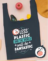 Borsa della spesa pieghevole Sushi Mr Wonderful. Less plastic and the world will be fantastic