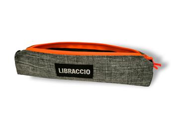 Astuccio Libraccio slim Grigio - Arancio  Libraccio 2024 | Libraccio.it