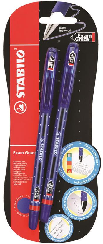 Penna a sfera - STABILO Exam Grade - Pack da 2 - Blu  Stabilo | Libraccio.it