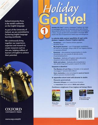 Go live holiday. Student's book. Per la Scuola media. Con CD-Audio. Vol. 1  - Libro Oxford University Press 2017 | Libraccio.it