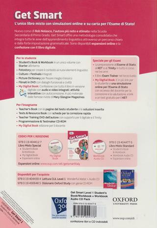 Get smart. Student's book-Workbook. Per la Scuola media. Con CD Audio. Vol. 1 - Rob Nolasco - Libro Oxford University Press 2011 | Libraccio.it