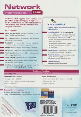 Network B1-B2. Intermediate. Student's book-Workbook-Entry book. Con e-book. Con espansione online  - Libro Oxford University Press 2014 | Libraccio.it