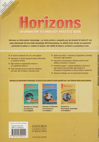 Horizons on information technology. Practice book. Per gli Ist. professionali - Neil Wood - Libro Oxford University Press 2004 | Libraccio.it