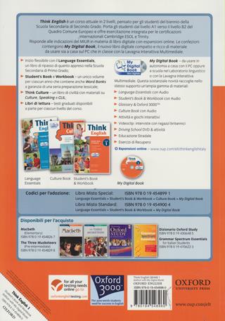 Think English. Language essential-Student's book-Workbook-Culture book-My digital book. Per le Scuole superiori. Con CD-ROM. Vol. 1 - Mark Bartram, Richard Walton - Libro Oxford University Press 2010 | Libraccio.it
