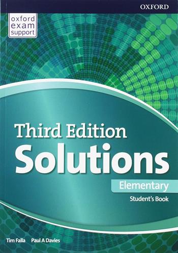 Solutions. Elementary. Student's book-Workbook. Per le Scuole superiori.  - Libro Oxford University Press 2018 | Libraccio.it