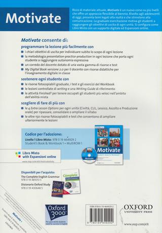 Motivate. Student's book-Workbook. Con espansione online. Con Multi-ROM. Vol. 1 - Ben Wetz - Libro Oxford University Press 2011 | Libraccio.it