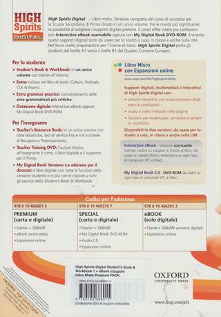 High spirits digital. Student's book-Workbook. Con e-book. Con espansione online. Vol. 1  - Libro Oxford University Press 2013 | Libraccio.it