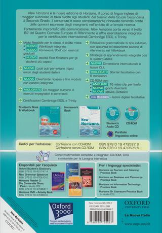 New horizons. Student's book-Workbook-Homework book. Con CD Audio. Con CD-ROM. Con espansione online. Vol. 2 - Paul Radley, Daniela Simonetti - Libro Oxford University Press 2008 | Libraccio.it