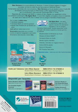 New horizons. Level 2. Student's book-Workbook-Homework book-My digital book. Con espansione online - Paul Radley, Daniela Simonetti - Libro Oxford University Press 2010 | Libraccio.it