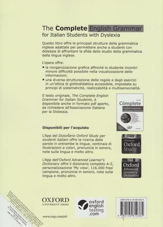 The complete english grammar for students with dyslexia. Student book. Con espansione online  - Libro Oxford University Press 2014 | Libraccio.it