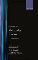 Menander Rhetor - Menander Rhetor - Libro Oxford University Press | Libraccio.it