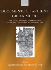 Documents of Ancient Greek Music