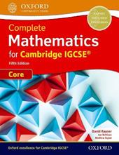 Complete mathematics core for Cambridge IGCSE. Student's book. Con espansione online