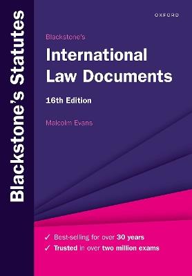 Blackstone's International Law Documents - Malcolm Evans - Libro Oxford University Press, Blackstone's Statute Series | Libraccio.it