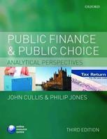 Public Finance and Public Choice - John G. Cullis, Philip Jones - Libro Oxford University Press | Libraccio.it