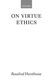 On Virtue Ethics