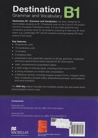 Destination B1. Grammar and vocabulary. Student's book. With key. - Steve Taylore-Knowles, Malcolm Mann - Libro Macmillan 2008 | Libraccio.it