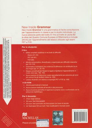 New inside grammar. Student's book. Con CD-ROM - Michael Vince, Grazia Cerulli, Giorgia Pigato - Libro Macmillan 2009 | Libraccio.it