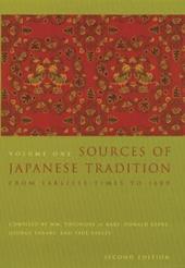 Sources of Japanese Tradition