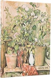 Agenda accademica Paperblanks, 2026 Cezanne Flowers 18 mesi Midi, orizzontale