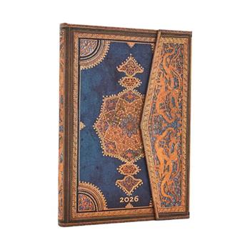 Agenda Paperblanks, 2026 Safavid Indigo 12 mesi Midi, orizzontale  Paperblanks 2025 | Libraccio.it
