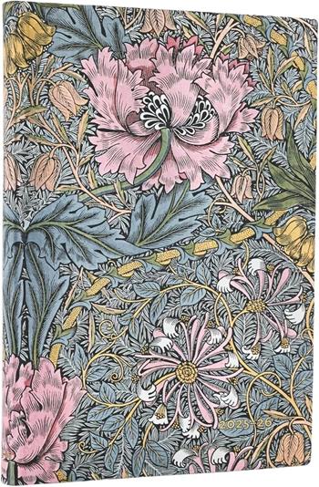 Agenda accademica Paperblanks, 2026 Morris Pink Honeysuckle 18 mesi esi Fl Midi, orizzontale  Paperblanks 2025 | Libraccio.it