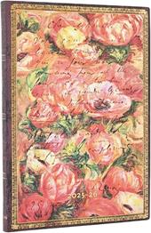 Agenda accademica Paperblanks, 2026 Renoir Letter 18 mesi Flex Midi, orizzontale