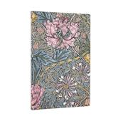 Agenda Paperblanks, 2026 Morris Pink Honeysuckle 12 mesi Fl Maxi, orizzontale