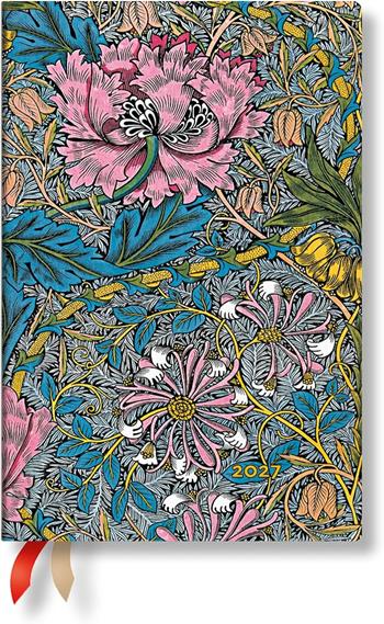 Agenda Paperblanks, 2027 Morris Pink Honeysuckle (Mini) - 9x14 cm.  Paperblanks 2026 | Libraccio.it
