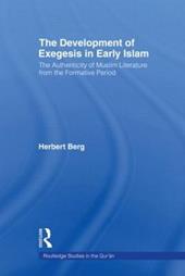 The Development of Exegesis in Early Islam