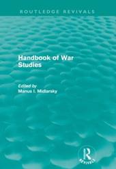 Handbook of War Studies