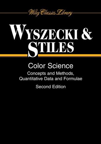 Color Science - Günther Wyszecki, W. S. Stiles - Libro John Wiley & Sons Inc, Wiley Series in Pure and Applied Optics | Libraccio.it
