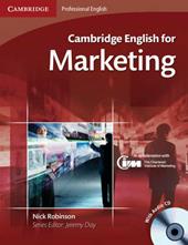 Cambridge English for marketing. Student's book. Con CD Audio. Con espansione online